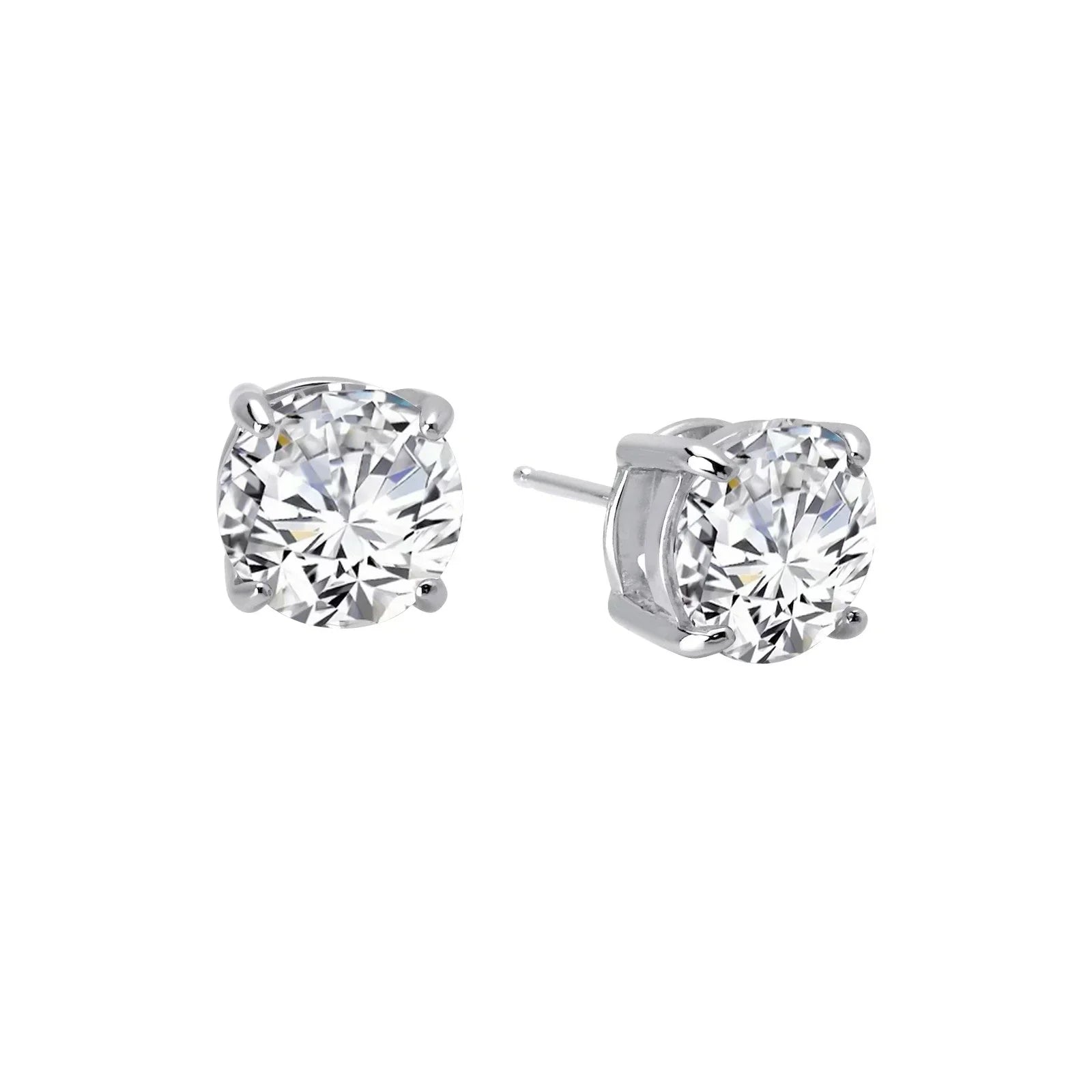 Diamond alternative stud earrings