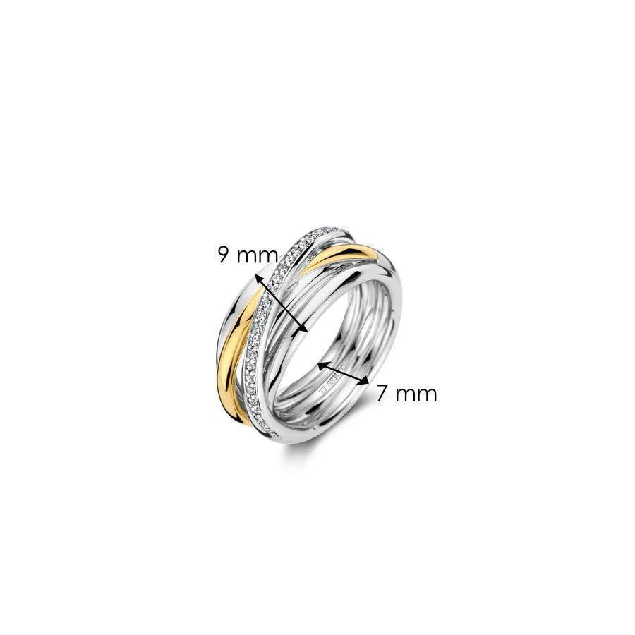 Multi Band CZ Ring