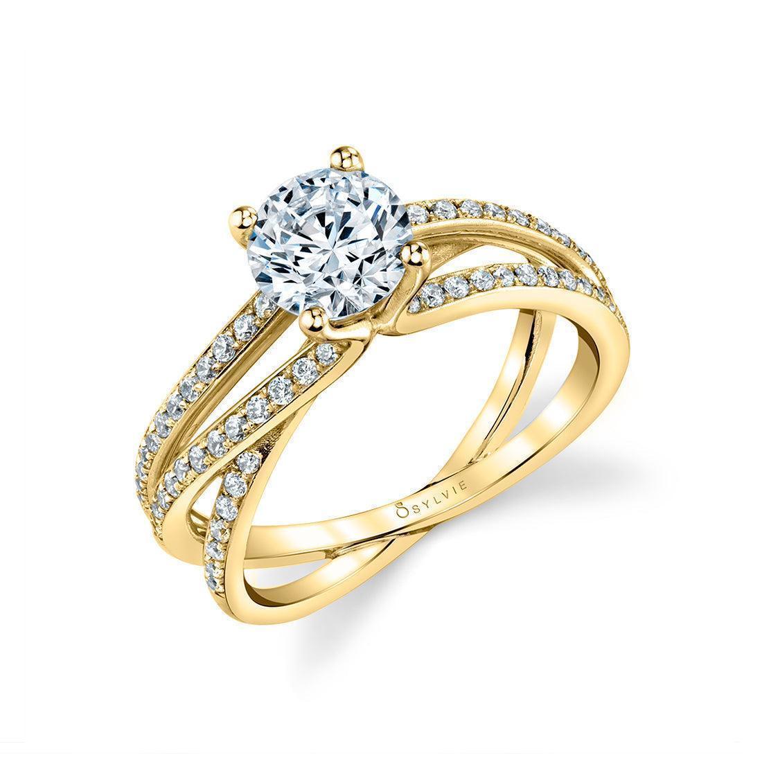 Aleene Split Band Engagement Ring