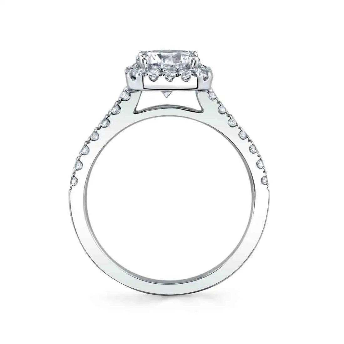 Chantelle Cushion Cut Classic Halo Engagement Ring