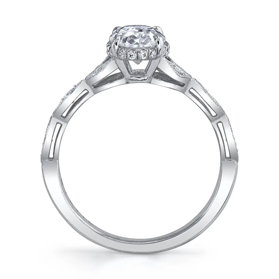 14K Jonquille Oval Engagement Ring