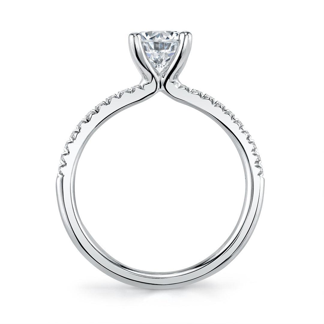 18K Adorlee Cushion Cut Engagement Ring - Water Street Jewelers