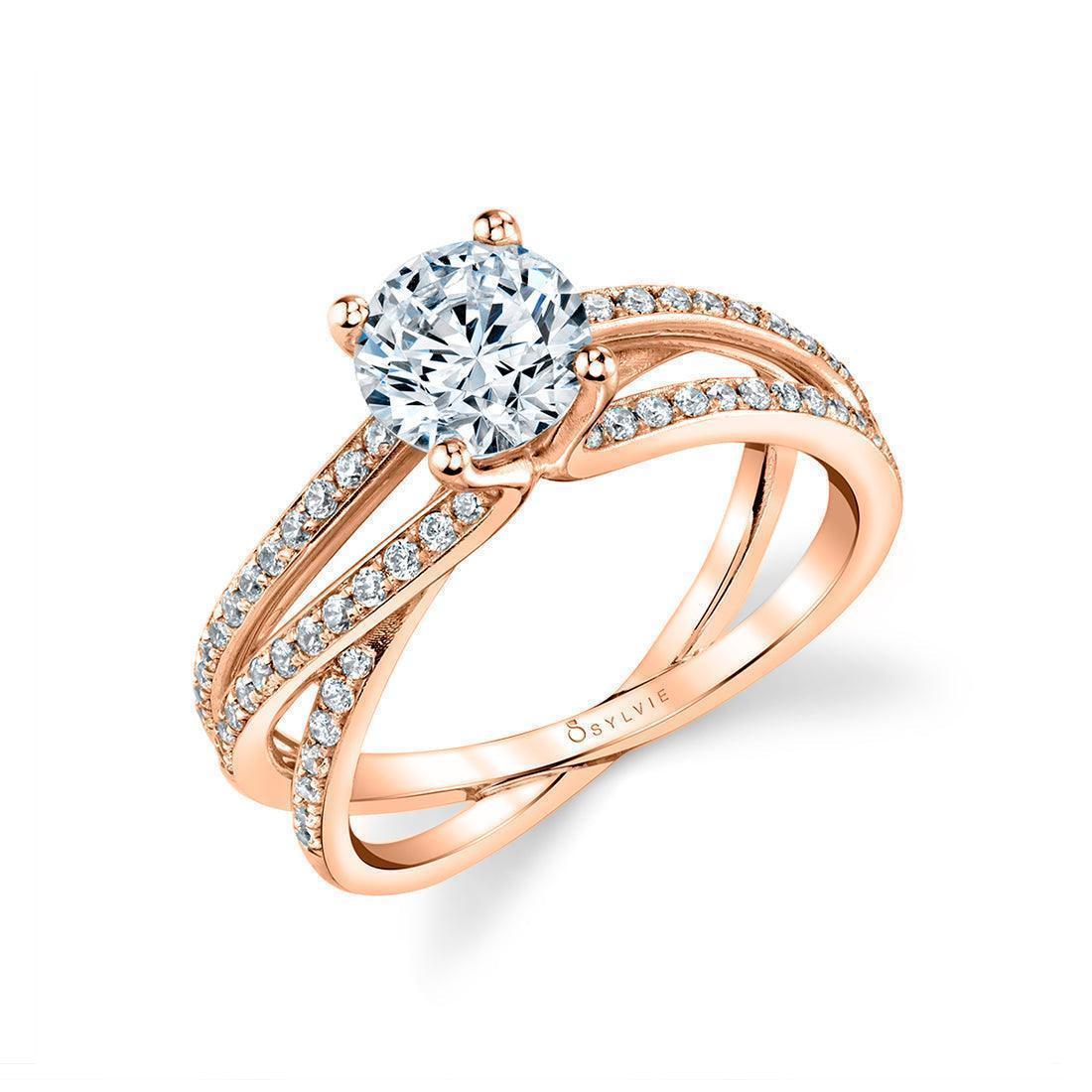 Aleene Split Band Engagement Ring