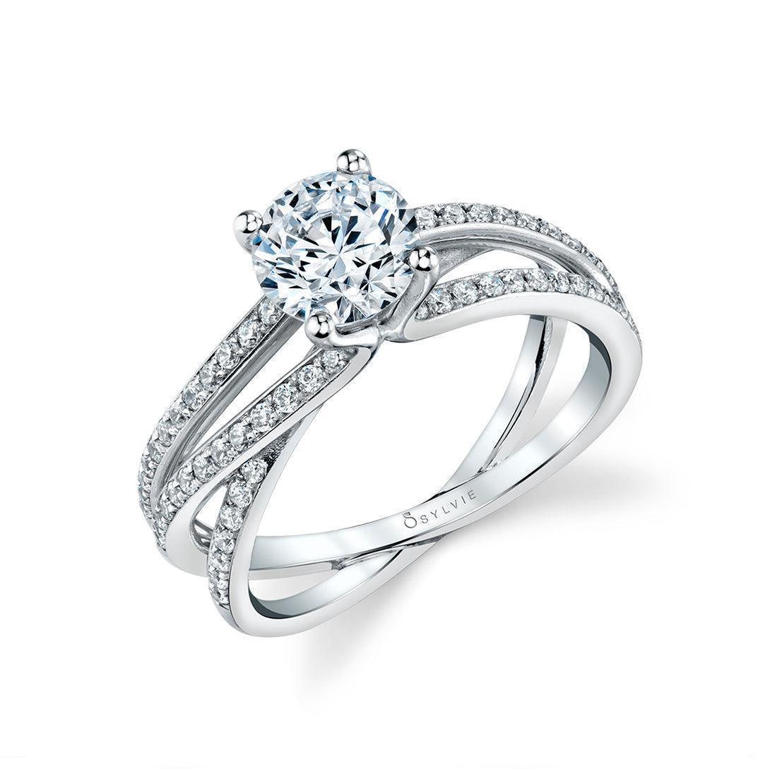 Aleene Split Band Engagement Ring