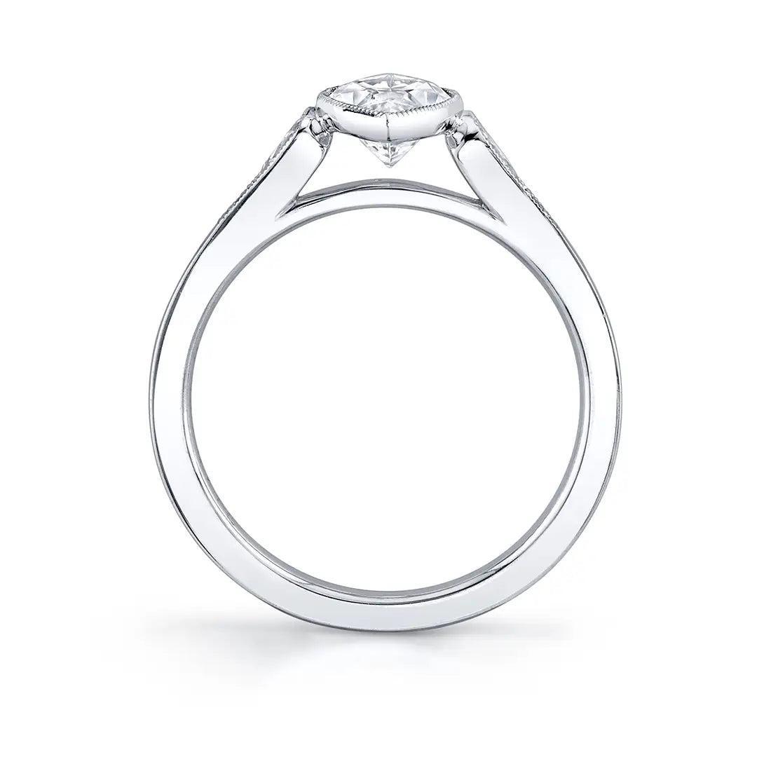 14K Brianna Marquise Vintage Engagement Ring