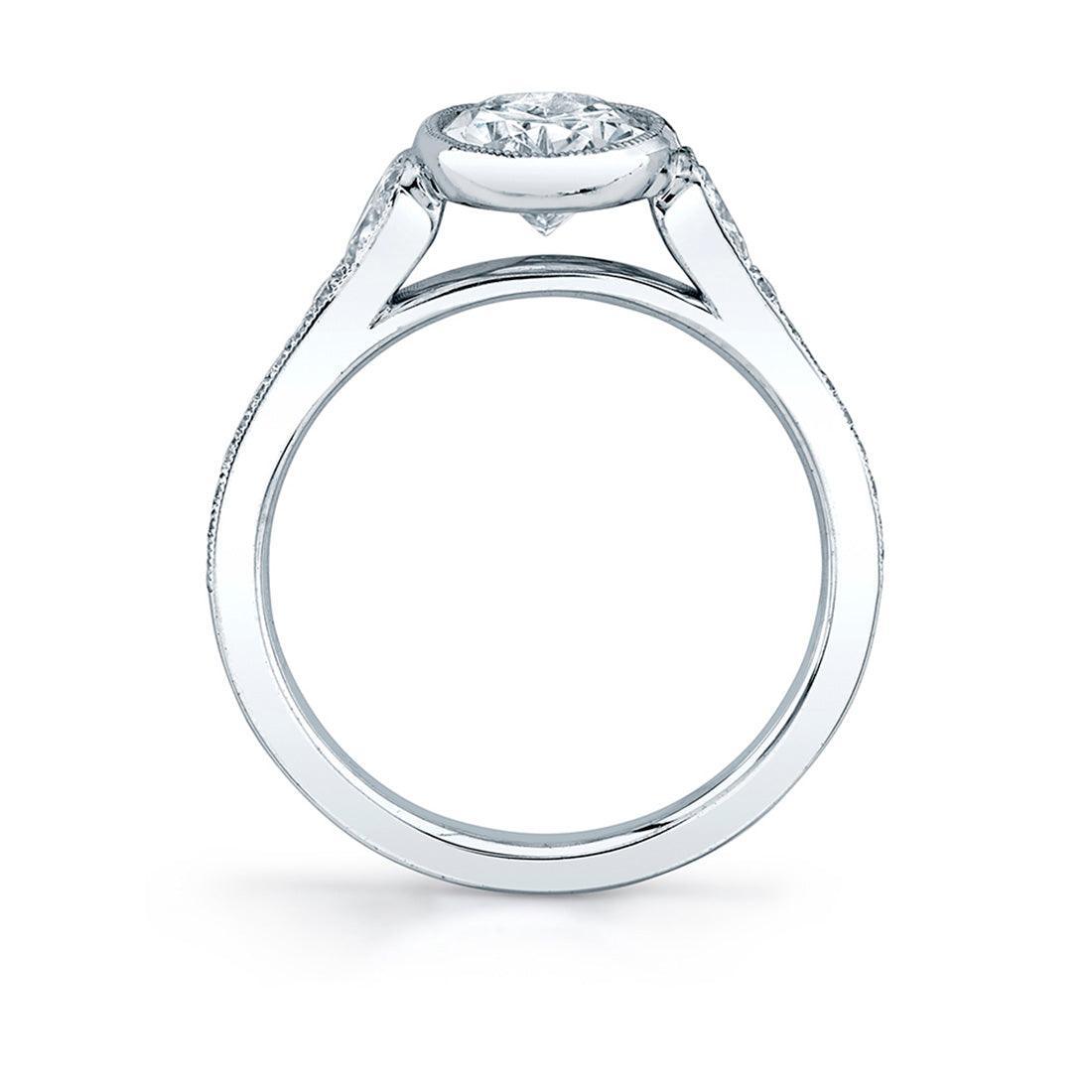 14K Brianna Oval Vintage Engagement Ring