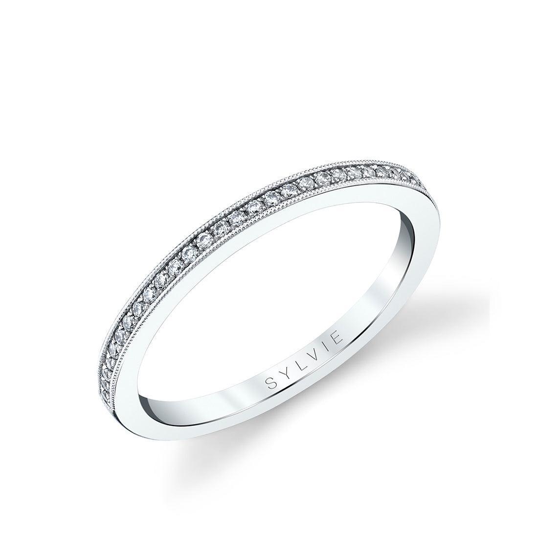 14K Channe Set Wedding Band