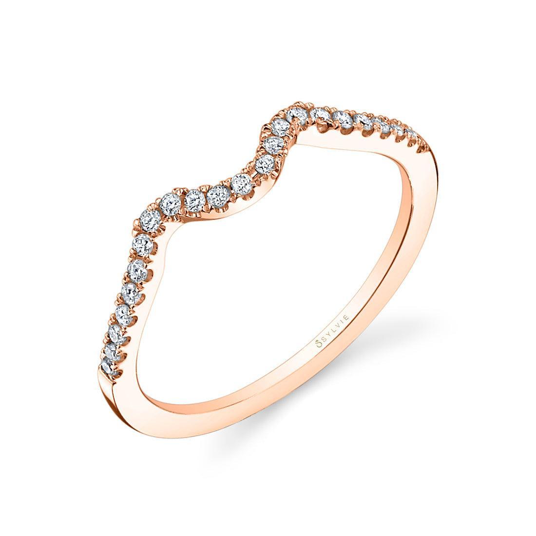 14K Classic Curved Wedding Band