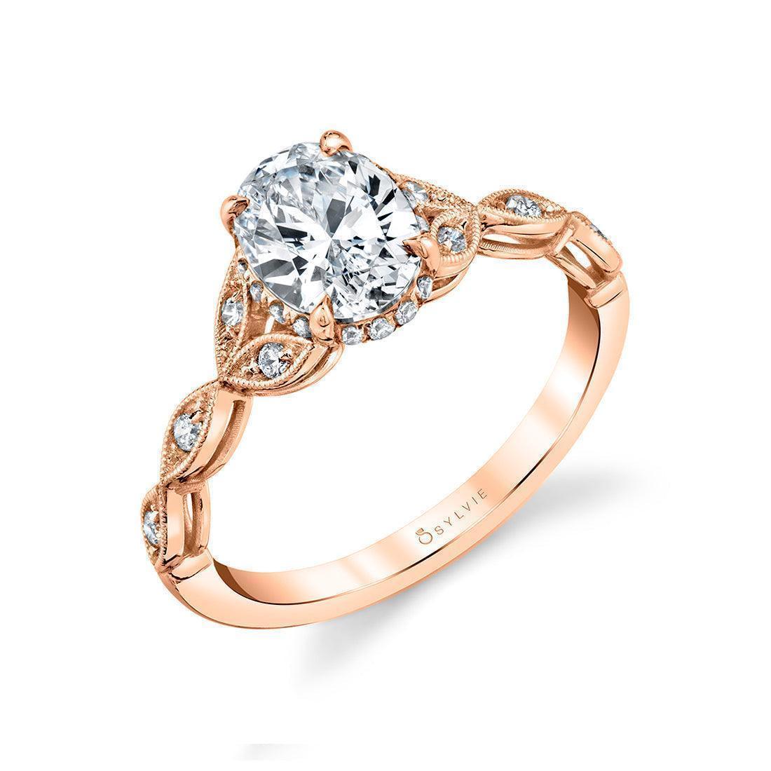 14K Jonquille Oval Engagement Ring