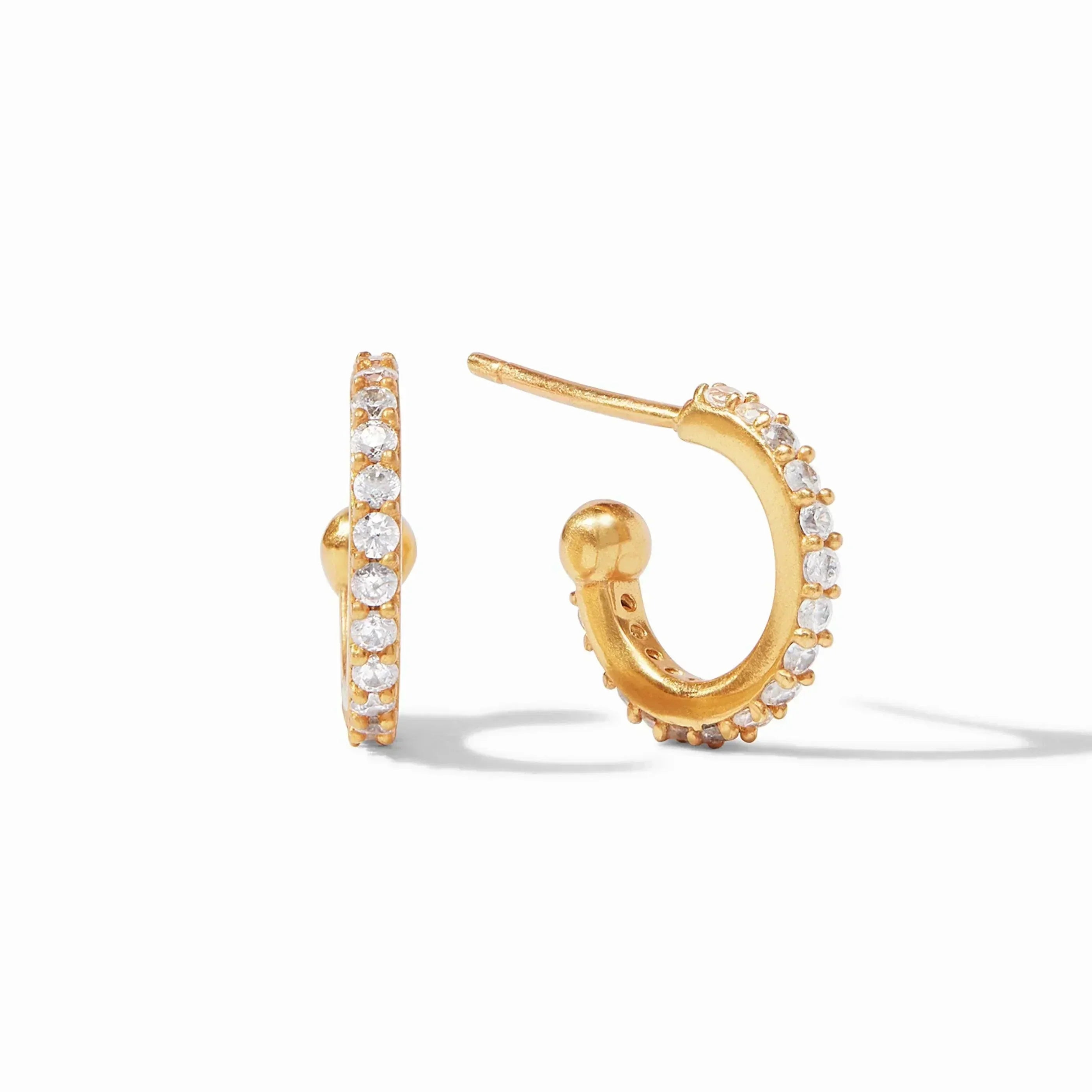 Esme Heart Hoop & Charm Earrings