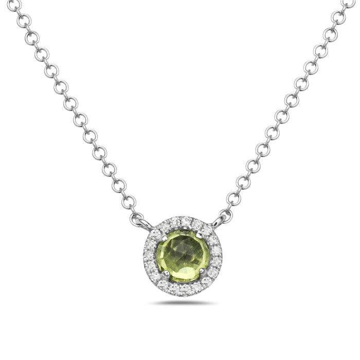 Diamond & Peridot Necklace