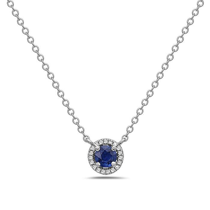 Diamond & Sapphire Necklace