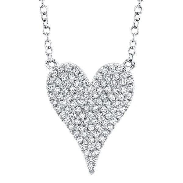 Diamond Pave Heart Necklace
