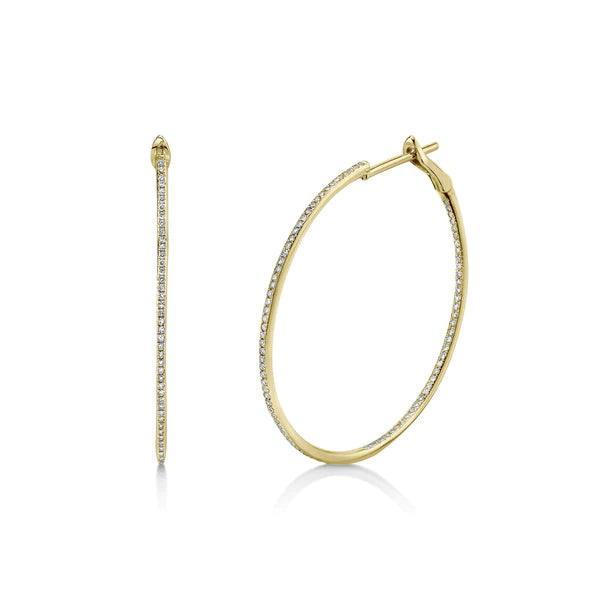 Diamond Hoop Earrings