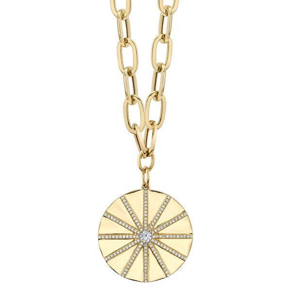 Diamond Paper Clip Necklace