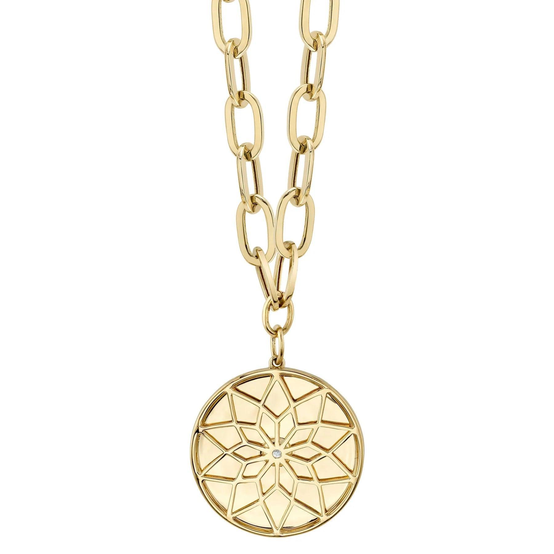 Diamond Paper Clip Necklace
