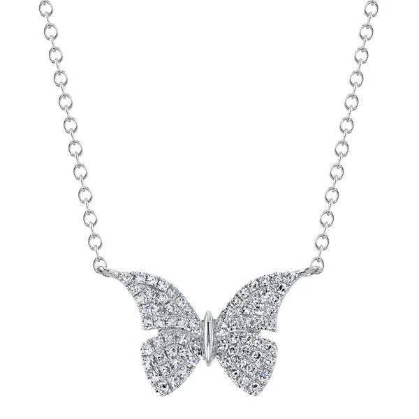 Diamond Butterfly Necklace