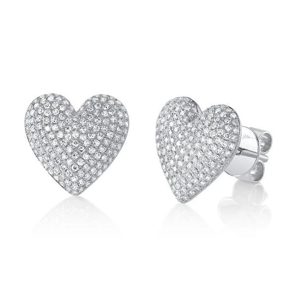 Diamond Heart Earrings