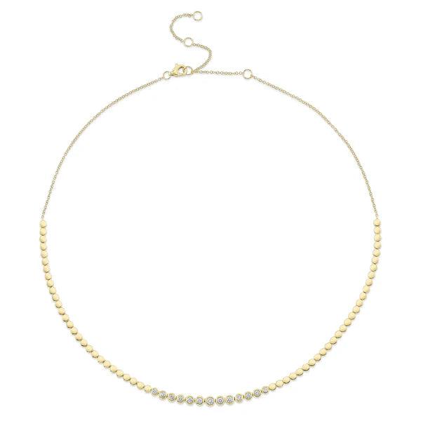 Diamond Bezel Necklace