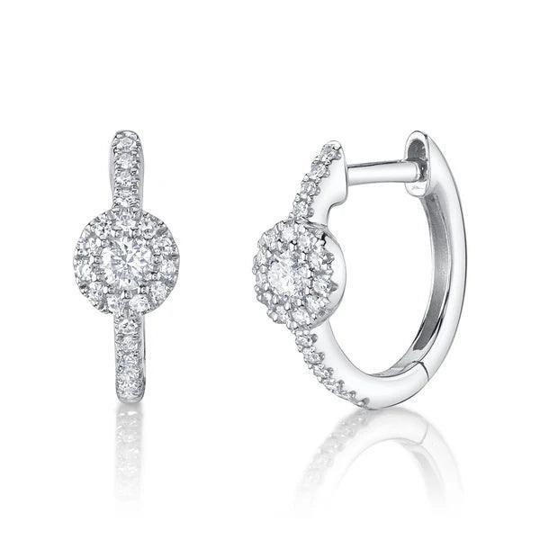Diamond Huggie Earrings