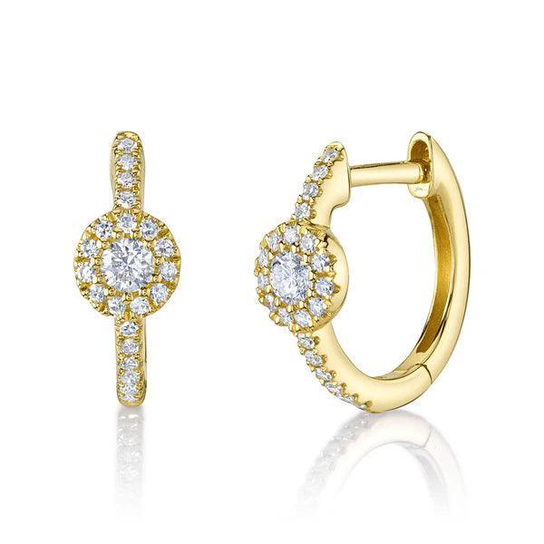 Diamond Huggie Earrings