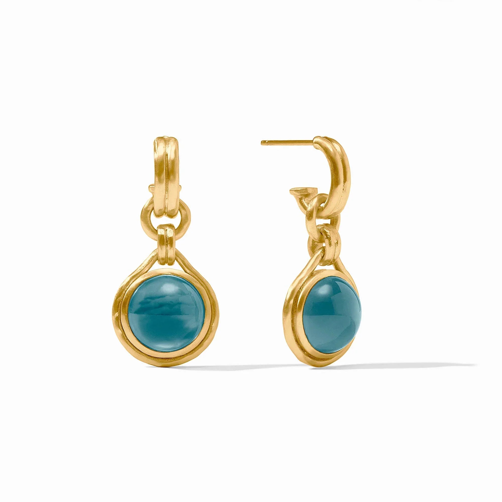 Solara Hoop Charm Earrings
