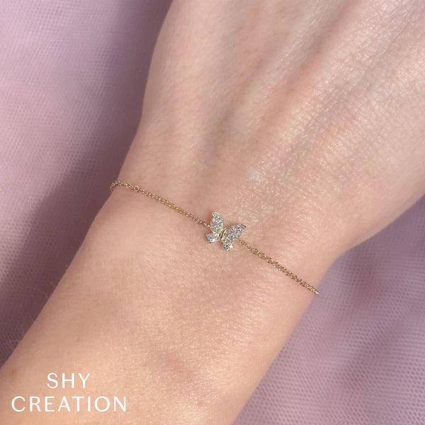 Diamond Butterfly Bracelet