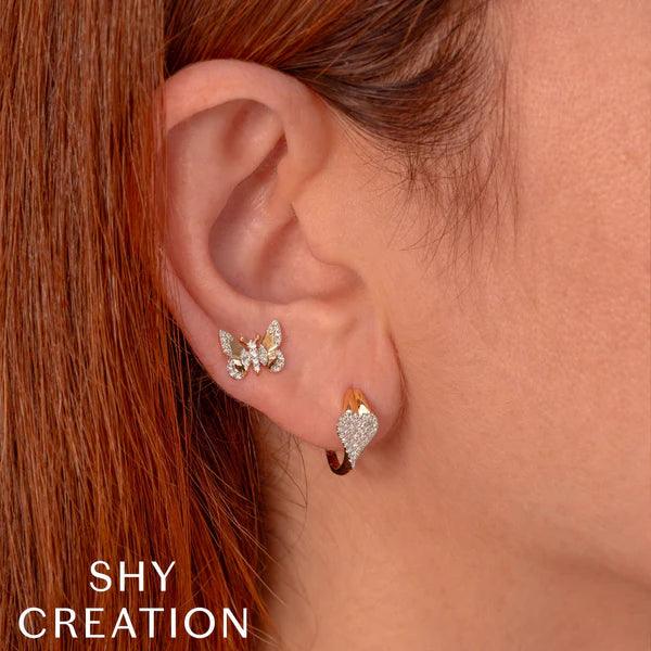 Butterfly Diamond Stud Earrings