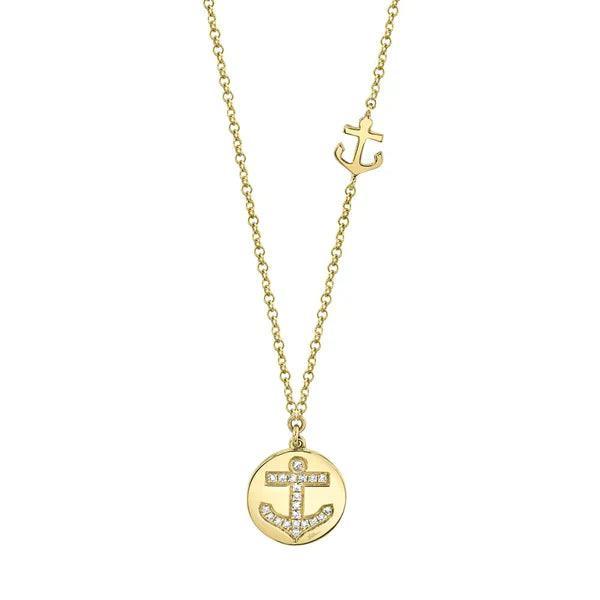 Anchor Necklace Gold
