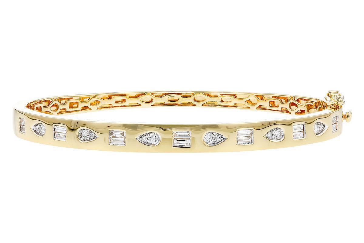 Baguette Diamond Bangle Bracelet