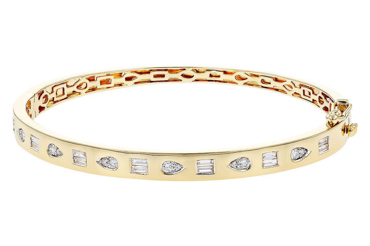 Baguette Diamond Bangle Bracelet