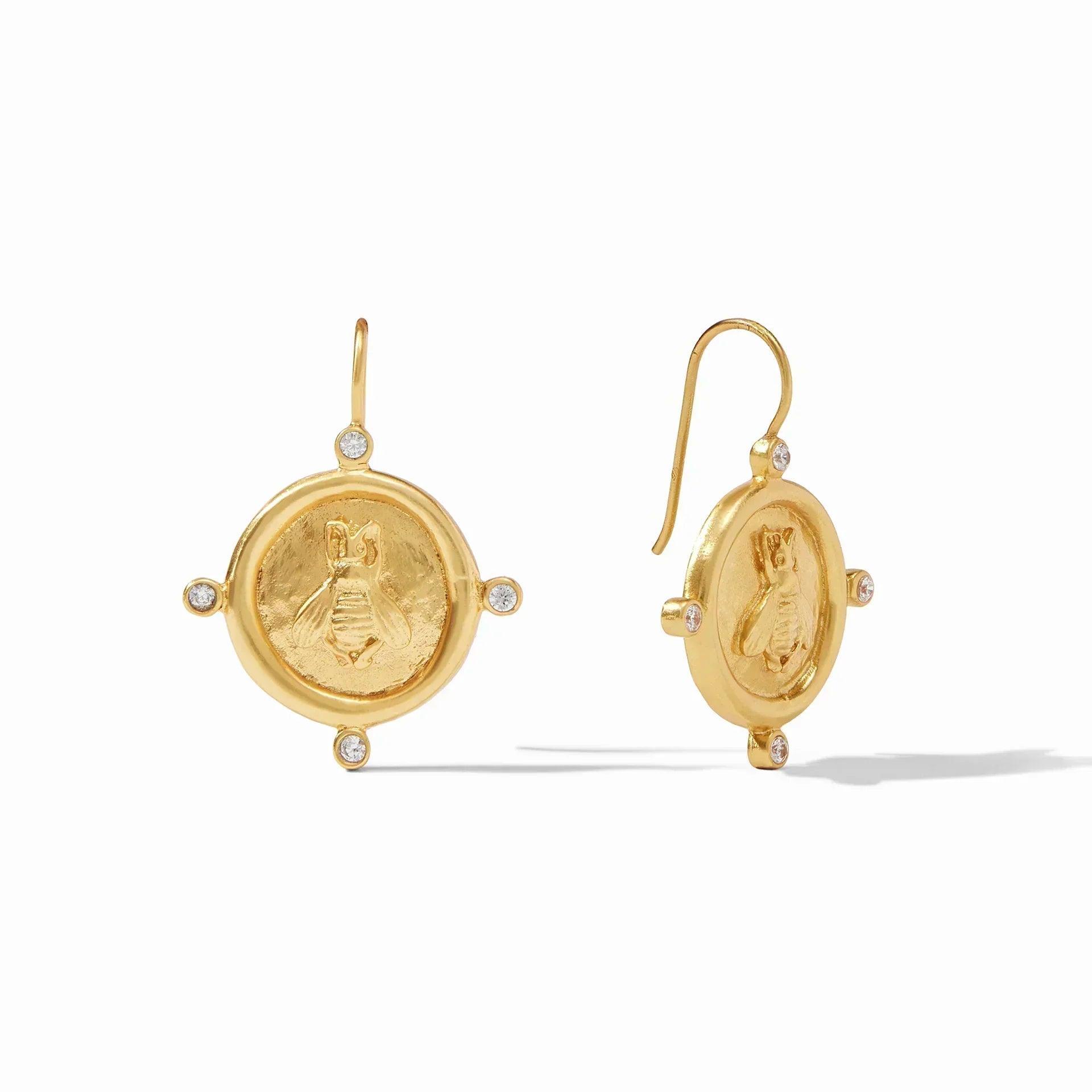 Bee Cameo Earrings