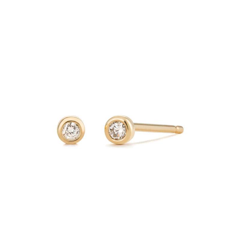 Bezel Diamond Studs
