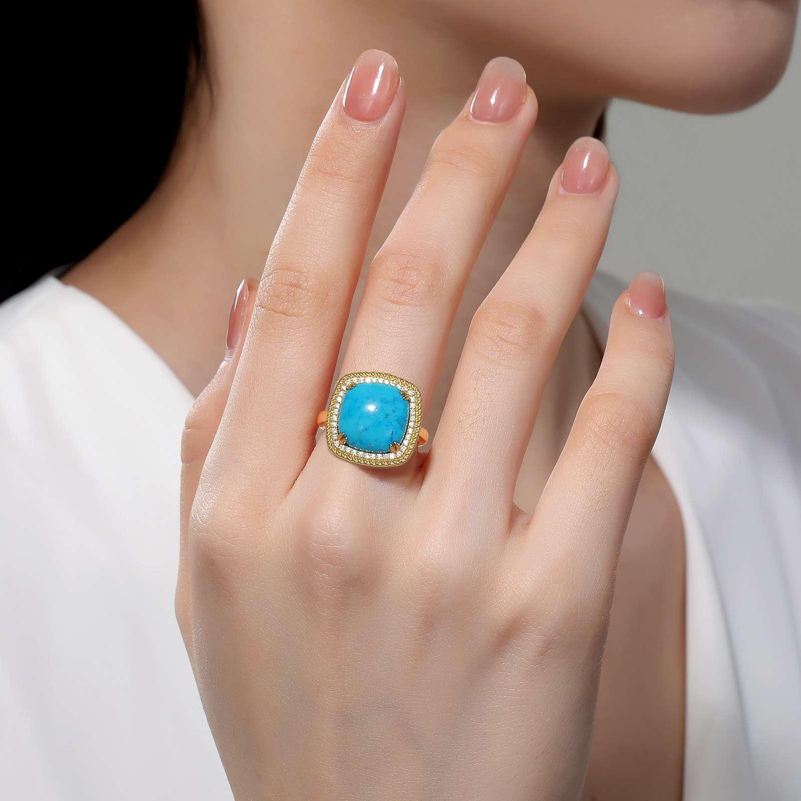 Blue Halo Ring