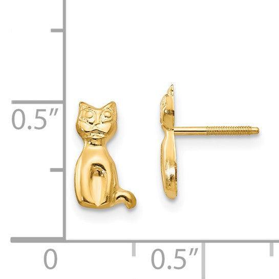 Cat Stud Earrings