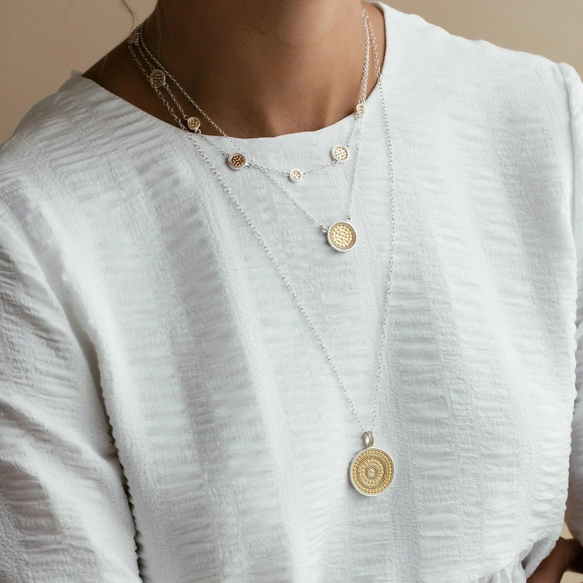 Classic Disc Necklace - Gold