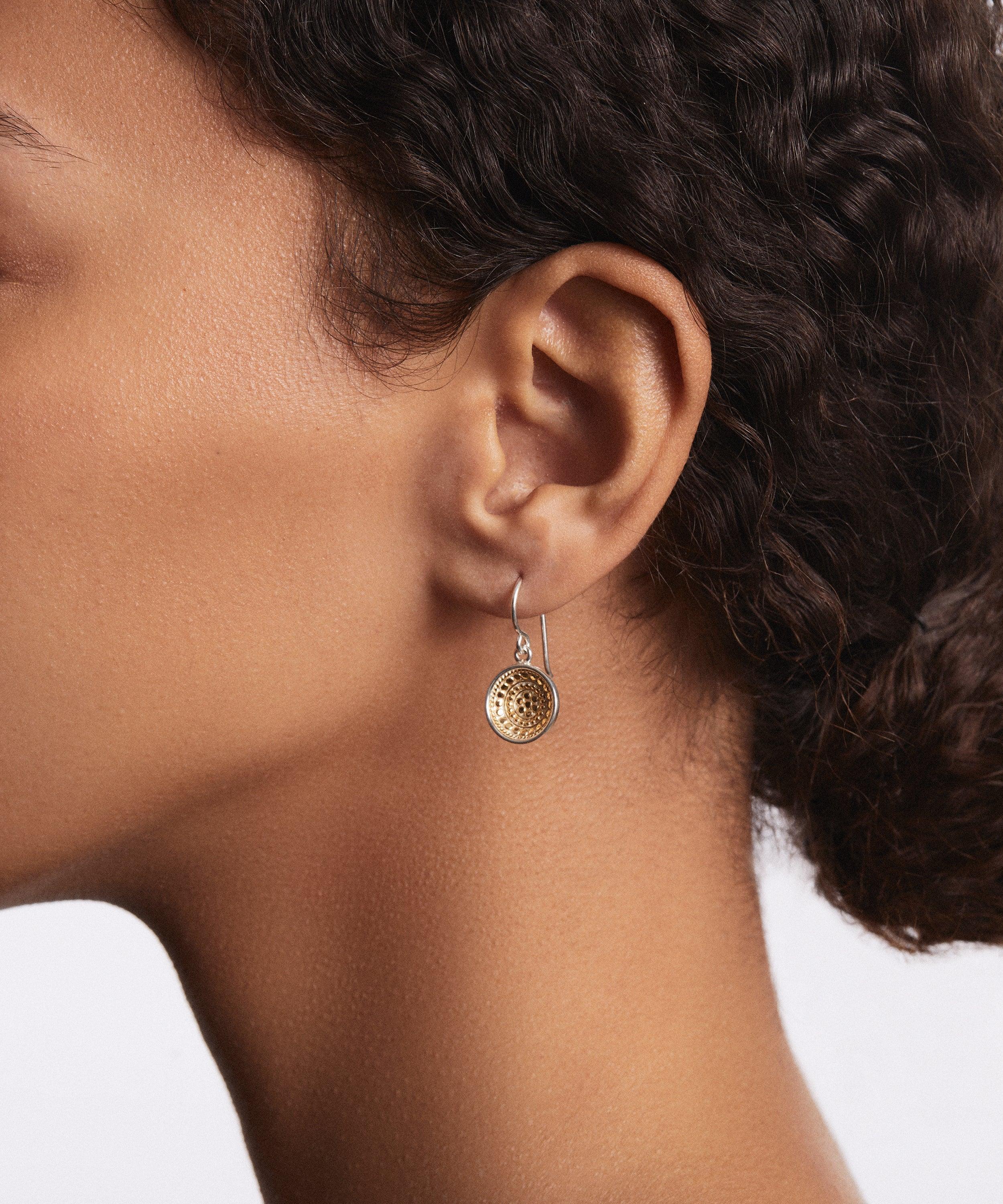 Classic Dish Drop Earrings