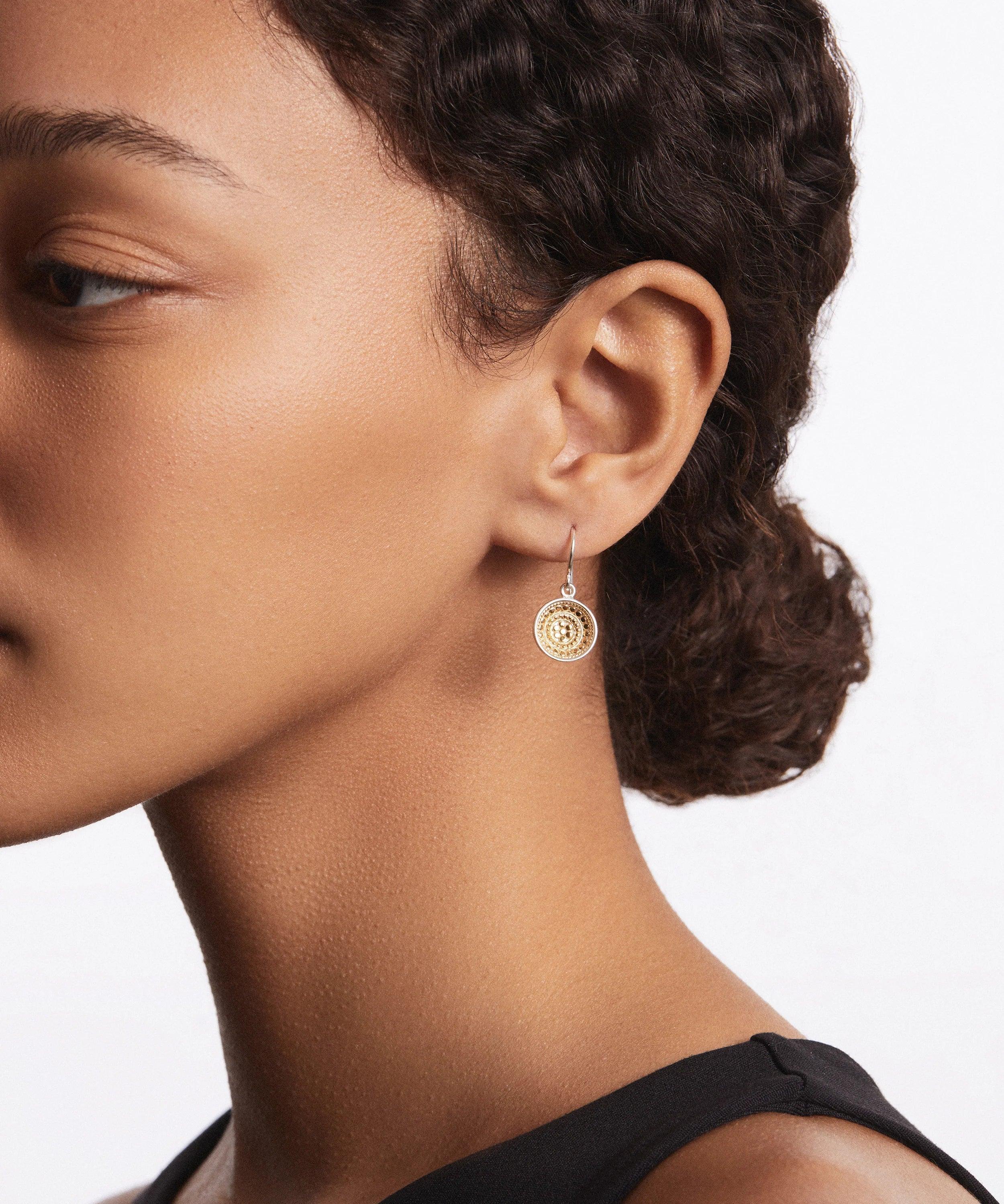 Classic Dish Drop Earrings