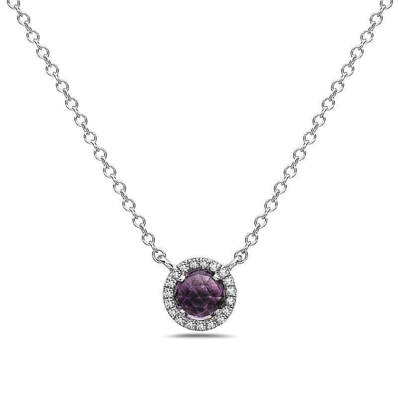 Diamond and Amethyst Necklace