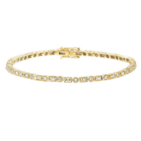 Diamond Baguette Bracelet
