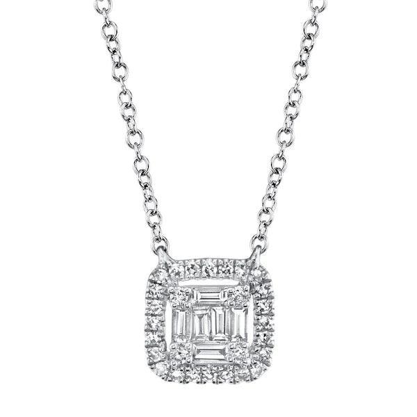 Diamond Baguette Necklace