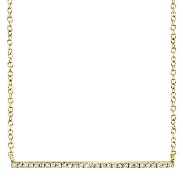 Diamond Bar Necklace