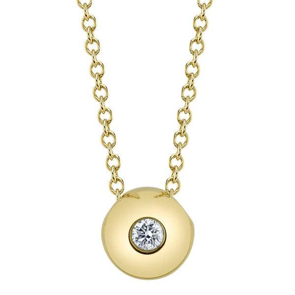 Diamond Bezel Necklace