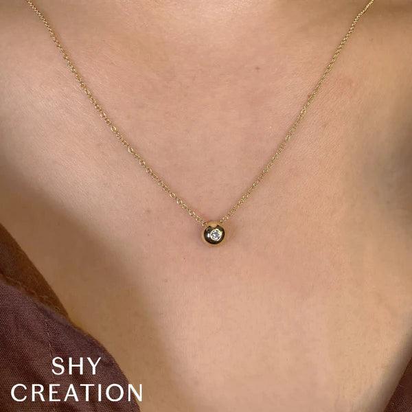 Diamond Bezel Necklace