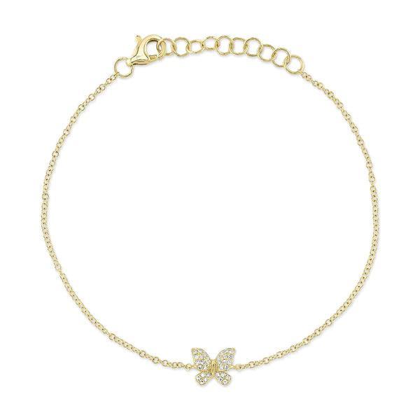 Diamond Butterfly Bracelet