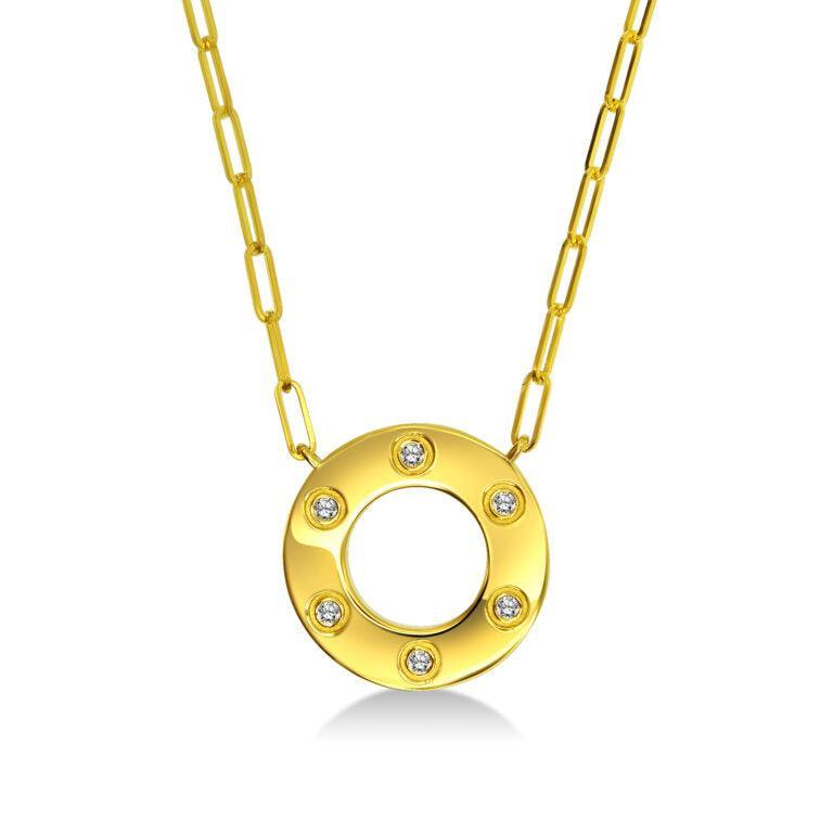 Diamond Circle Necklace