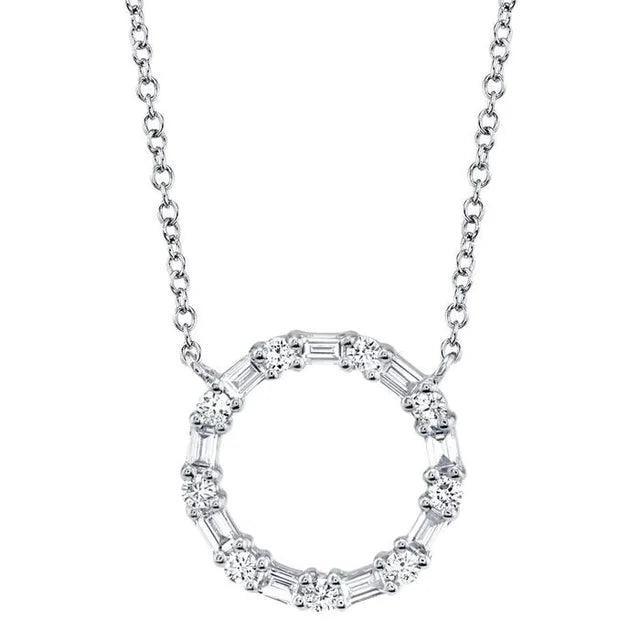 Diamond Circle Necklace