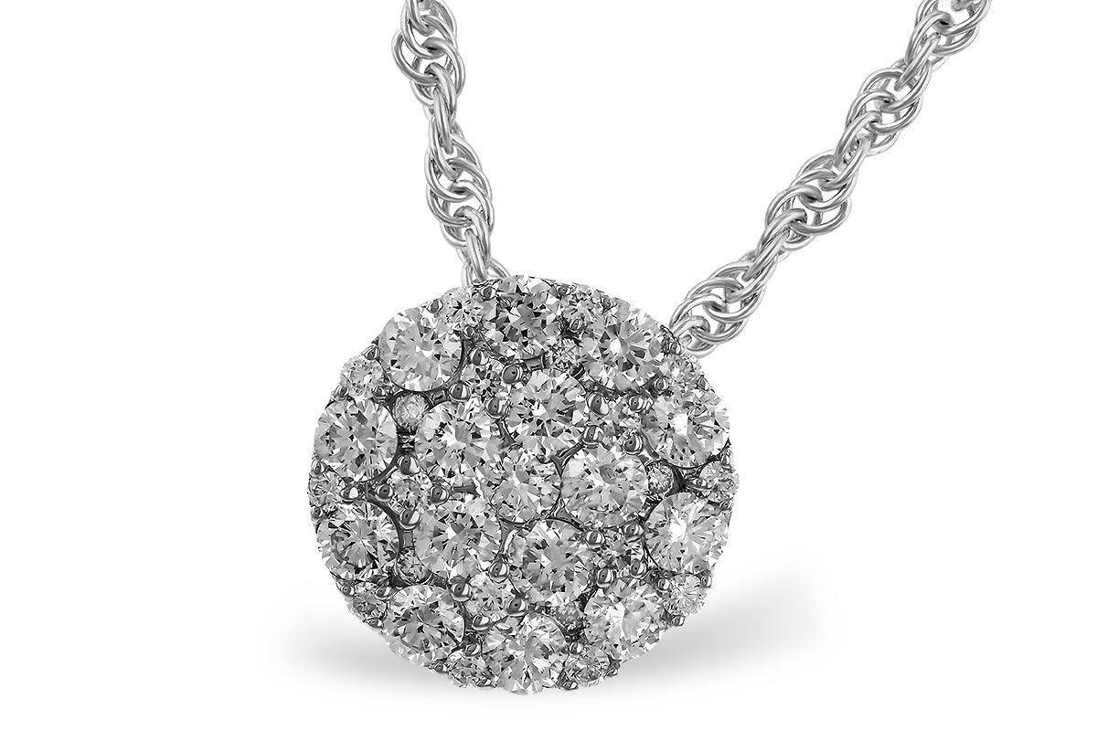 Diamond Cluster Pendant Necklace