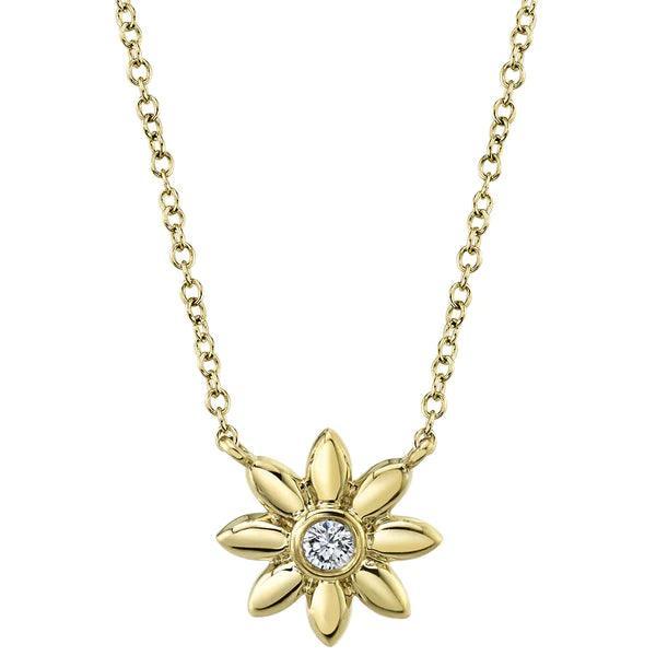 Diamond Flower Necklace