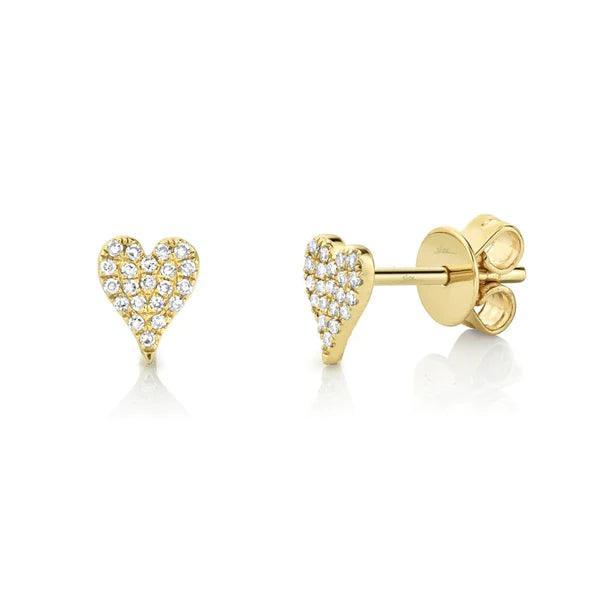 Diamond Heart Earrings